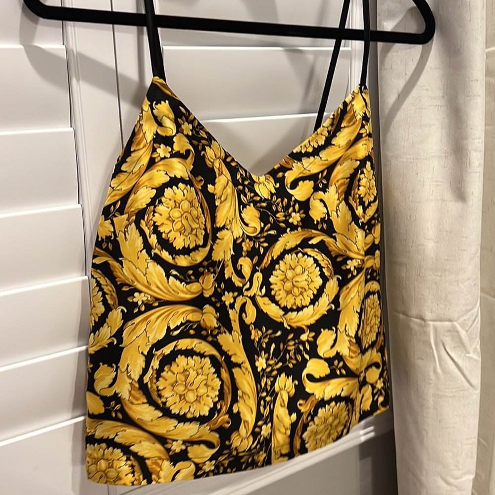 Versace Barocco Printed Silk Camisole - Picture 4 of 7